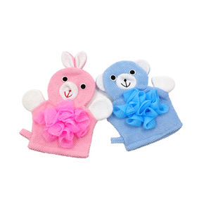 Éponge de bain pour bébé Panda Superstore, mignonne et en forme de dessin animé, gant de bain exfoliant doux - Product Image 2