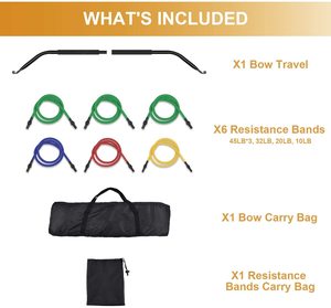 Portable Outdoor Fitness <strong>Equipment</strong> Kit Home <strong>Gym</strong> Workout <strong>Gorilla</strong> Bow Resistance Bands for Weightlifting Exercise Fitness Function - Product Image 3