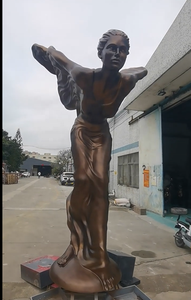 منحوتات نحاسية برونزية مصممة خصيصًا ، مفهوم فني ديناميكي ، شخصيات حركة الجمال ، مشغولات معدنية راقصة مريحة - Product Image 2