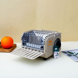 Réchaud de <span class=keywords><strong>camping</strong></span> portable 2-<span class=keywords><strong>en</strong></span>-1 1200W, réchaud à gaz kaki rétro pour tente et pique-nique - Product Image 4