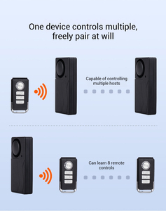 2 trong 1 cửa chào mừng Chime Chuông cửa báo động chống trộm 105dB cửa từ xa hệ thống báo động cửa nhỏ cửa sổ báo động với điều khiển từ xa - Product Image 6