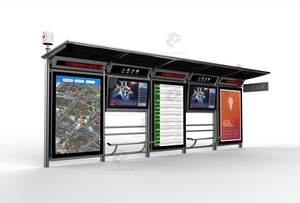Parada de autobús de diseño moderno prefabricado, refugio usado para autobús a la venta, Moderno - Product Image 5