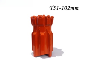 T51-102mm punta da trapano da roccia a dente affusolato centrata concava di facile ritorno. - Product Image 5