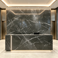 Marbre gris bulgare naturel de qualité supérieure, personnalisable pour les halls d'hôtels, les tables à manger de style moderne et les salons