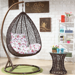 Commercio all'ingrosso a buon mercato giardino rotondo a forma di vimini <span class=keywords><strong>usato</strong></span> per bambini prezzo legno cuscini portatili rotondi cesto sedia - Product Image 5