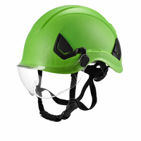 Casque de sécurité anti-impact ANSI CE EN397 en ABS avec visière et lunettes de protection pour la sécurité, la construction, l'industrie, le serrage, la randonnée