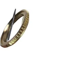 Bague de montre rotative interchangeable personnalisable H&T en acier inoxydable 316L pour plongée, modèle SKX 007 - Pièce d'outillage pour montre-bracelet 38 mm