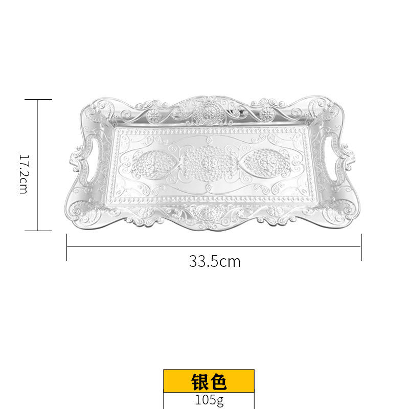819 petite assiette carrée-argent