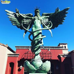 รูปปั้นทองสัมฤทธิ์ทางการแพทย์รูปปั้นคลินิก Caduceus - Product Image 3