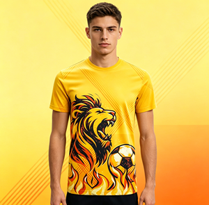 T-shirt col rond imprimé pour homme, maillot de supporter de football essentiel pour la Coupe du Monde 2026 des Pays-Bas, haute qualité, maille respirante 100 % polyester - Product Image 6