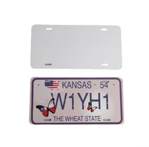 Plaque d'immatriculation de Sublimation vierge de voiture de <span class=keywords><strong>camion</strong></span> en aluminium Double face de 1mm - Product Image 1