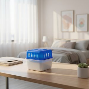Déshumidificateur réutilisable 450g avec comprimés de chlorure de calcium, absorbeur d'humidité portable <span class=keywords><strong>anti</strong></span>-humidité pour la maison, la chambre, le bureau - Product Image 6