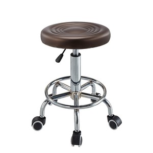 Chiều Cao Thấp Trọng Lượng Nhẹ Kích Thước Nhỏ Có Thể Điều Chỉnh Cắt Tóc Ghế Kim Loại Bền Đồ Nội Thất Cho Salon Tóc Xoay Thanh Phân - Product Image 4