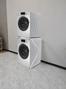 調節可能なヘビーデューティ金属台座モダンリビングルーム洗濯洗濯機乾燥機ユニバーサルフィット700lbsミニ冷蔵庫スペースセービングホーム - Product Image 3