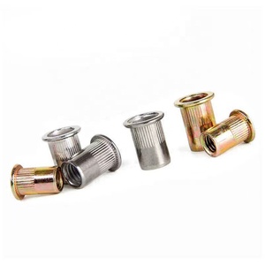 Tuerca de remache de cuerpo moleteado de cabeza plana redonda grande de Venta caliente con color de zinc chapado en - Product Image 3