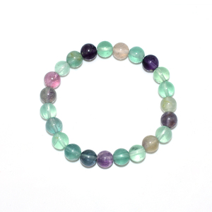 Bracelet en Fluorite Naturelle Multicolore 4/6/8/10/12mm pour Femmes et Hommes - Vente en Gros - Product Image 6