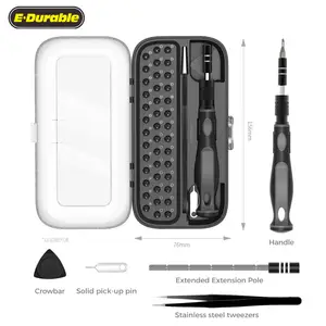 Precisão Chave De Fenda Kit 48 em 1 Eletrônica Repair Tool Magnetic Driver Kit com 44 Bits para Computador Celular