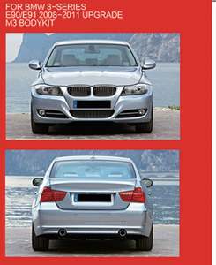 Kit carrosserie M3 pour BMW Série 3 E90/E91 2008-2011 - Product Image 2