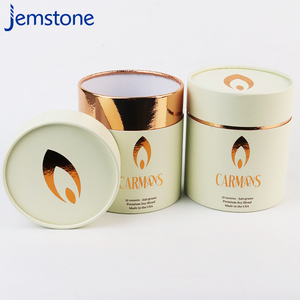 Embalaje de tubo de papel cilindro artesanal kraft con logotipo impreso de tamaño personalizado con tapa - Product Image 2