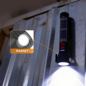 Nouvelles lampes torches LED solaires rechargeables par USB, lampe torche de voiture, lampes tactiques ABS avec <span class=keywords><strong>coupe</strong></span>-circuit et marteau de sécurité - Product Image 5