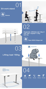 Productos más vendidos 2020 en EE. UU. Muebles de oficina modernos Altura ajustable Sit Stand Gaming Chair Desk - Product Image 4