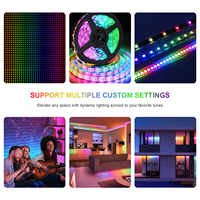 Contrôleur LED intelligent SP530E SPI + 6CH PWM tout-en-un IoT Wi-Fi compatible Alexa Google Home avec synchronisation musicale DC 5V-24V pour 12 éclairages