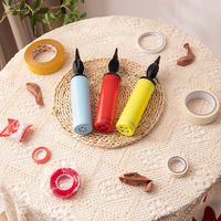 Pompe à air électrique portable pour décoration de scène de mariage, gonfleur de ballons en latex, outil de fixation en forme de cœur
