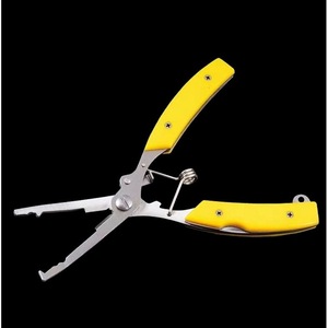 Alicates de pesca Ztc464, herramienta de corte portátil de acero inoxidable, color amarillo, para líneas y anzuelos de pesca al aire libre - Product Image 1