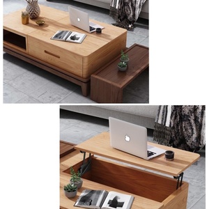 Mecanismo de elevación ajustable de acero contemporáneo para mesa de centro, con cierre suave y bisagra de resorte de gas, instalación de montaje frontal para sala de estar - Product Image 6