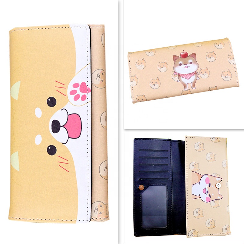 Femmes Mignon Portefeuille Long Cartoon Sac Chien Lady Embrayage Téléphone Étui À Fermeture Éclair Porte-carte Femmes Mignon Portefeuille Long Cartoon Sac Chien Lady Embrayage Téléphone Étui À Fermeture Éclair Porte-carte
