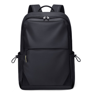 Men's <b>Backpack</b> <b>Large</b> Capacity 15.6 Inches Laptop Bag For Teenagers Leisure Travel Gray Solid Color - Product Image 5