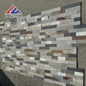 Le mur <span class=keywords><strong>en</strong></span> pierre naturel de panneau <span class=keywords><strong>en</strong></span> pierre cultivé couvre de tuiles des placages décoratifs de tuiles de mur pour le mur décoratif - Product Image 2