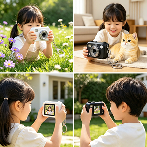 Mini Cámara Infantil con Llavero, 1080P HD con Pantalla de 0.96'', Filtros Integrados, Linterna, Admite Grabación de Fotos/Vídeos/Audio - Product Image 4