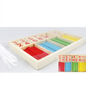 Juego de bloques de construcción de madera Montessori para niños, juguete educativo de matemáticas, números, rompecabezas, Matemáticas - Product Image 5
