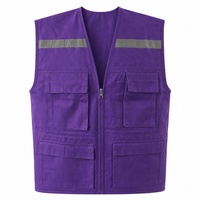 Équipement de protection individuelle, gilet de sécurité réfléchissant haute visibilité, vêtements de travail en coton, gilet de sécurité pour travaux de construction