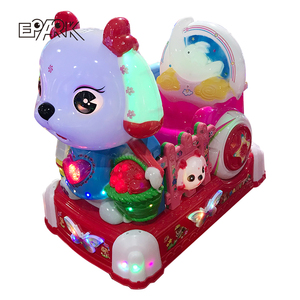 Manège à bascule <span class=keywords><strong>Naughty</strong></span> <span class=keywords><strong>Dog</strong></span> à prix d'usine, voiture à bascule en plastique, jeu commercial à pièces - Product Image 4