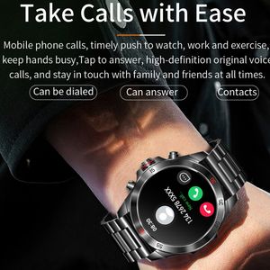 Jam tangan pintar bisnis pria, arloji cerdas 2024 NX1pro Amoled tampilan halus stainless steel 2024 - Product Image 4