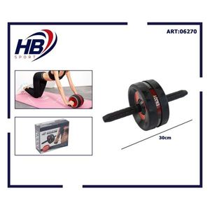 Roue simple noire de 18 cm pour roue AB Roller - Product Image 3
