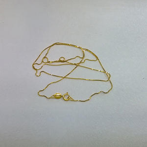 Pure Au750 Gouden Box Chain Ketting Echt 18K Goud Clavicula Ketting DIY Sieraden Accessoires Groothandel Promotie Dames Cadeau - Product Image 3