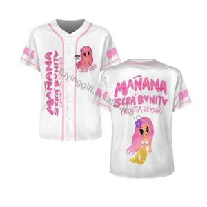 Nuevo estilo personalizado <span class=keywords><strong>Karol</strong></span> <span class=keywords><strong>G</strong></span> Bichota temporada camisetas de béisbol mujer Softball Jersey sublimado poliéster béisbol Jersey - Product Image 5