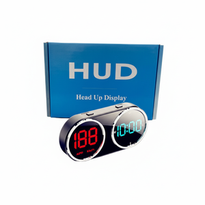 Hud Head Up Display Led Windshield Speedometer <b>Clock</b> <b>For</b> <b>Cars</b> Auto Electronics Accessory - Product Image 1