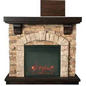 ラッシュEU鋳鉄暖炉小型暖炉家庭用ガスログ暖炉