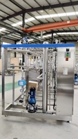 Petite pasteurisation HTST de lait et yaourt 1000L/H, automatique, contrôlée par PLC, haute précision, économe en énergie, hygiénique, en acier inoxydable de qualité alimentaire
