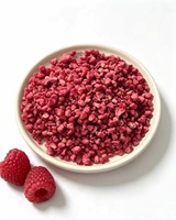 Cubos de Frambuesa Liofilizados de Alta Calidad, Color Rojo Natural, Rico Sabor a Fruta, Materia Prima para la Industria Alimentaria
