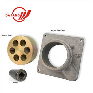 Anclaje de poste de hormigón pretensado de poste redondo de acero Anclajes de suelo de bloque hueco Construcción de edificios galvanizada por inmersión en caliente - Product Image 2