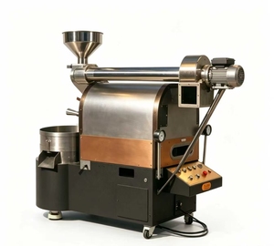 เครื่องคั่วกาแฟไฟฟ้าเชิงพาณิชย์สแตนเลส พร้อมเครื่องแยกกากกาแฟแบบหิน ควบคุมด้วยระบบดิจิตอล ใช้ได้ทั้งแก๊สและไฟฟ้า ความจุ 600 กรัมต่อครั้ง - Product Image 6