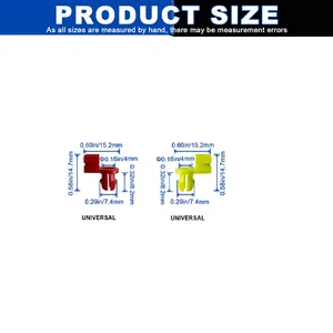 Khóa cửa Rod clips, phổ Cửa Khóa Rod End Clips Hood Latch khóa Push Clips - Product Image 2