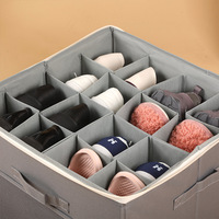 Boîte de rangement pliable multifonctionnelle en aluminium rectangulaire pour chaussures et vêtements avec couvercle en PP et compartiments