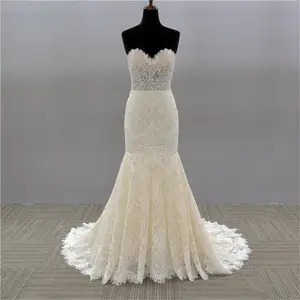 Designer Luxury White Lace Sequins Bridal Maxi Women Ball off shoulder wedding dress gowns