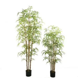 Home decor good quality 140cm high real touch bamboo tree for drawing room decoration